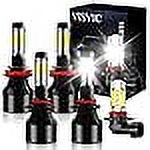 For DODGE RAM 1500 2500 3500 (2009-2012) LED Headlight Bulbs Restoration Kit 9005+H11 High/Low Beam + 9145 LED Fog Light Bulbs o Clearly Night Driving Vision Fast Installation,Pack of 6,