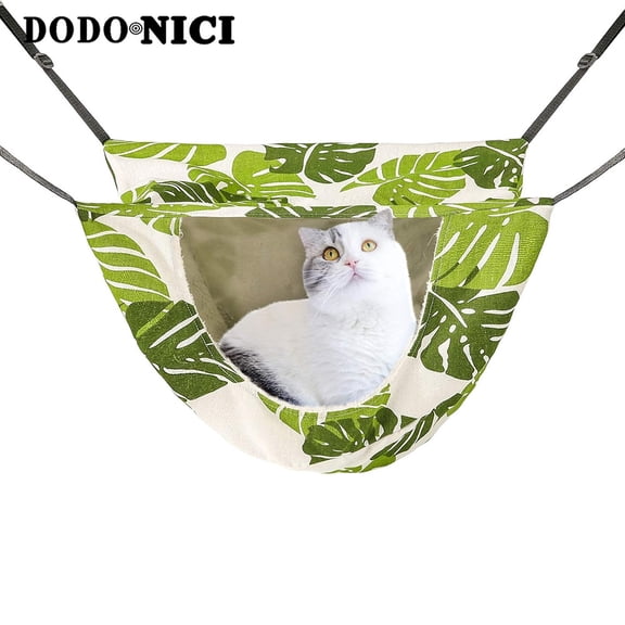 DODO NICI Nesting boxes for pet cat, Cat Cage Hammock, Hanging Soft Pet Bed for Kitten Ferret Puppy Rabbit or Small Pet, green