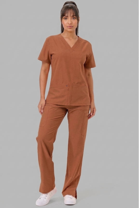 _Straight Pants_Brown_M_Comfortable Workwear_Breathable
