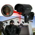 thumbnail image 1 of DODOING 1-2-4 Pack Dummy Security Camera Fake Camera for Outside with Realistic Red Flashing Lights for Homes, 1 of 6