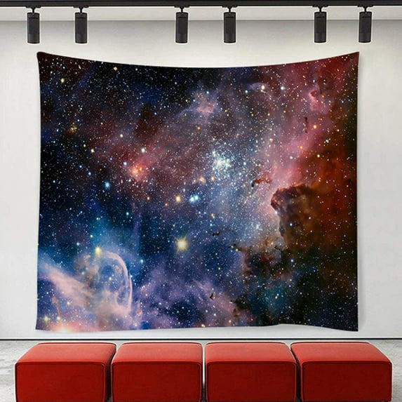 DODOING Vintage Cosmos Galaxy Polyester Tapestry Blankets Tapestry Wall Hanging Decor Beach Towels Picnic Mat for Living Room, Dorm, Home Decoration, (59'' x 78'')-150 x 200 cm