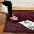 thumbnail image 1 of DODOING 15.7x23.6 inch/ 23.6x47.2 inch/ 31.5x47.2 inch/ 63x47.2inch Super Soft Fluffy Floor Rug Washable Shag Shaggy Area Rug Bedroom Dining Room Anti-skid Carpet Yoga Mat Indoor Mat, 1 of 3