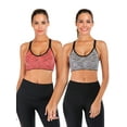 thumbnail image 1 of DODOING 2 Pack High Impact Support Sport Bra Activewear Fitness Sports Bra Juniors Seamless Workout Yoga Bra Gym, 1 of 6