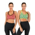thumbnail image 1 of DODOING 2 Pack High Impact Support Sport Bra Activewear Fitness Sports Bra Juniors Seamless Workout Yoga Bra Gym, 1 of 6