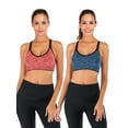 thumbnail image 1 of DODOING 2 Pack High Impact Support Sport Bra Activewear Fitness Sports Bra Juniors Seamless Workout Yoga Bra Gym, 1 of 6