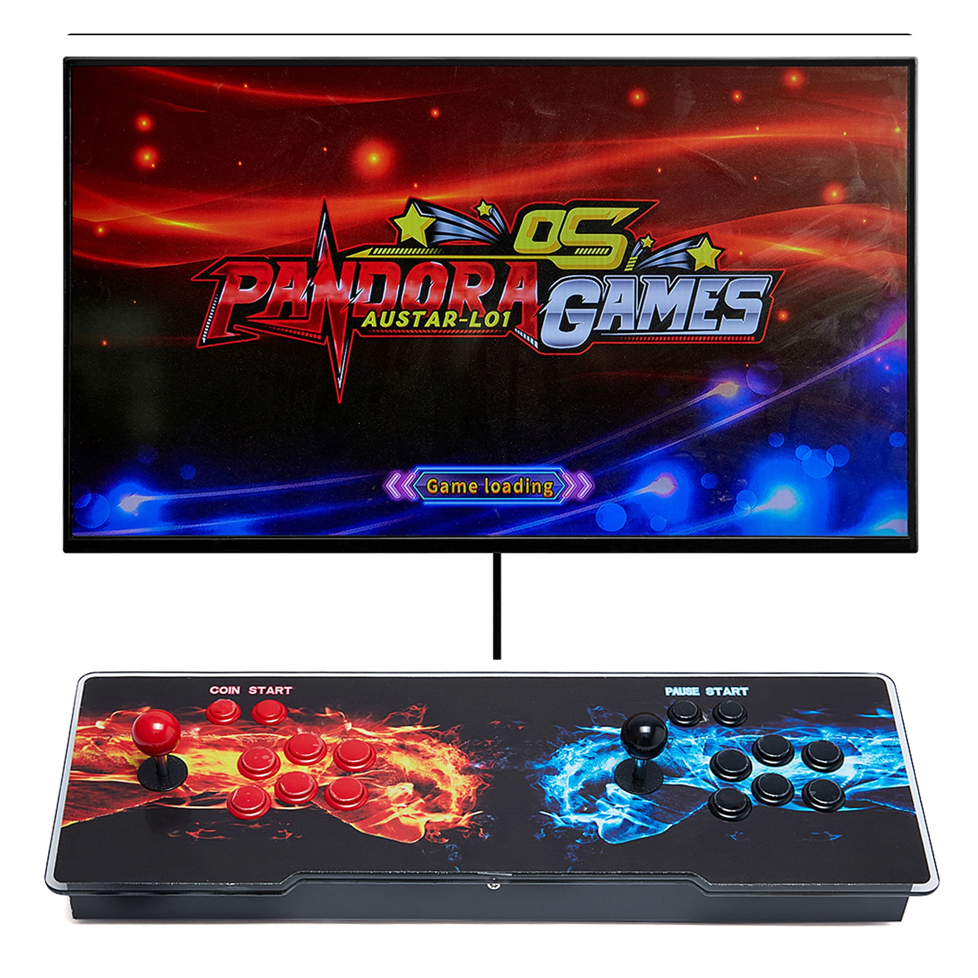 DODOING 2 Players Pandora's 12th generation Box 3D Home Arcade Game Console  10000 Games Newest System with Advanced CPU Full HD HDMI/VGA/USB/ PS4 with  WIFI 