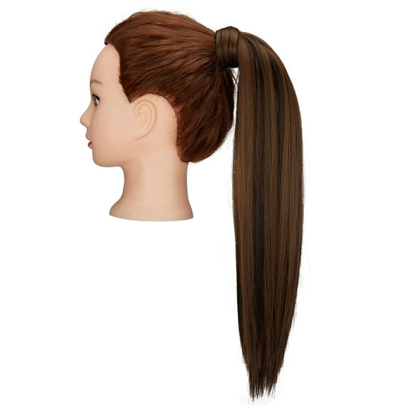 DODOING 20 24 28 Inch Hair Pieces for Women Long Straight/Curly Wave Ponytail Extension Fake Hair Drawstring Ponytails for Black Women Human Hair