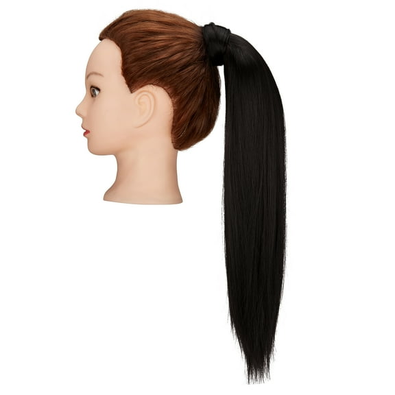 DODOING 20 24 28 Inch Hair Pieces for Women Long Straight/Curly Wave Ponytail Extension Fake Hair Drawstring Ponytails for Black Women Human Hair