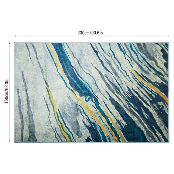 DODOING Abstract Area Rug, Geometric Modern Area Rug, Neutral Color, Affordable Rug Perfect for All Indoor Spaces, Living Room, Bedroom, Entryway, Office, and Dorm