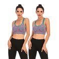 thumbnail image 1 of DODOING Activewear Fitness Sports Bra Juniors Seamless High Impact Support Workout Yoga Bra Gym 2 Pack, 1 of 6