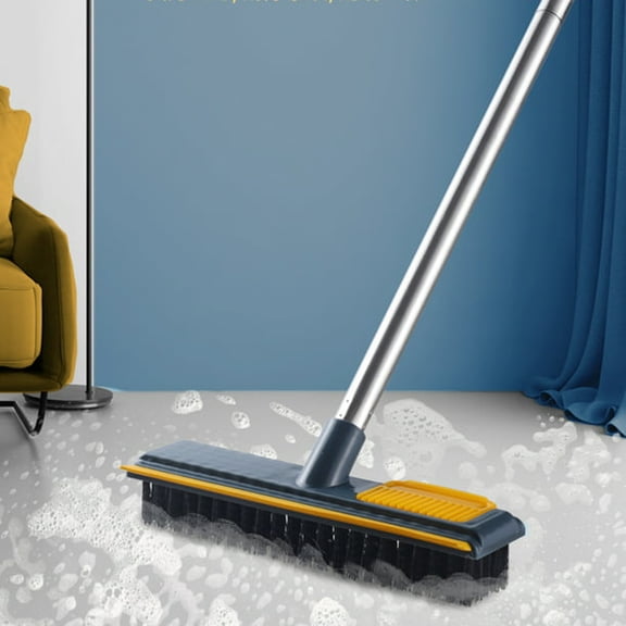 DODOING Adjustable Floor Scrub Brush Long Handle Scrubber Cleaning Tile Bathroom Bathtub Long Handle Scrub Brush