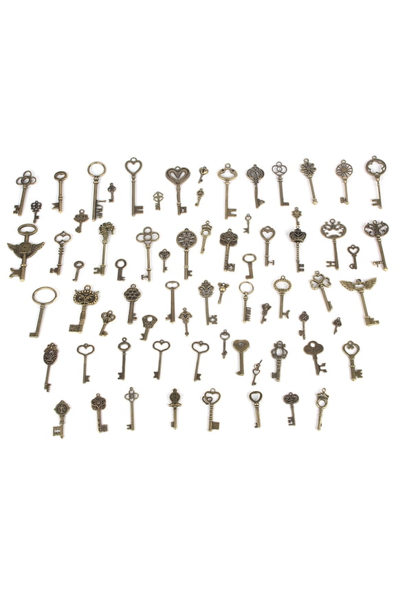 Jewelry Making Charms Craft keys Decorative Key Skeleton Bronze Key in Antique Bronze Style for Wedding Graduation