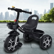 DODOING Childrens Tricycle, Kids Trike Toddlers Aged 6 Month and Up Push Pedal Bike, Kindergarten Stroller, Seat Can Be Adjusted Front and Back