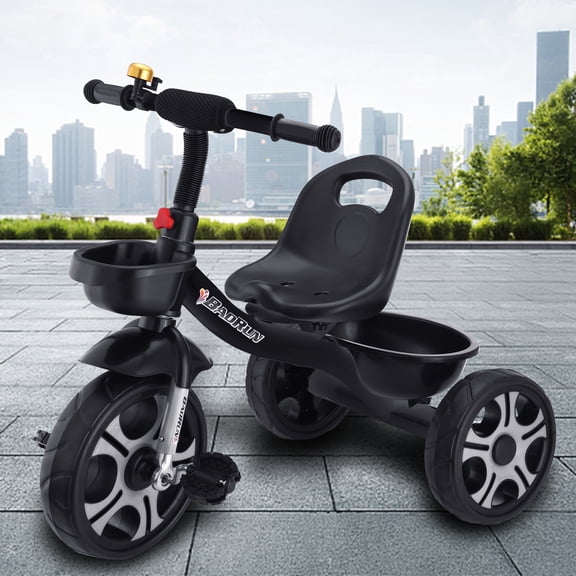 DODOING Children's Tricycle, Kids Trike Toddlers Aged 6 Month and Up Push Pedal Bike, Kindergarten Stroller, Seat Can Be Adjusted Front and Back