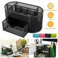 thumbnail image 1 of DODOING Desk Organizer with 9 Compartments, Mesh Office Organization for Scissors, Post-it, Sticky notes, Pen Holder, Metal Office Desk Organizers and Accessories, 1 of 8