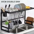 thumbnail image 1 of DODOING Stainless Steel Dish Drying Rack ,Large Dish Drainer Above Sink, Expandable Kitchen Counter Organizer Storage Space Saver Shelf, 1 of 7