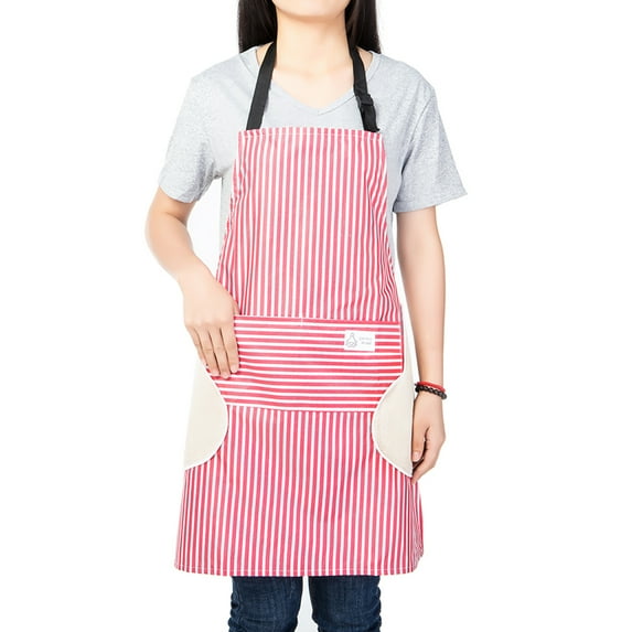 DODOING Waterproof Apron Hand Wipe Apron Wear-Resistant Hand Apron Waterproof and Oil-proof Apron for Home Kitchen Restaurant Coffee