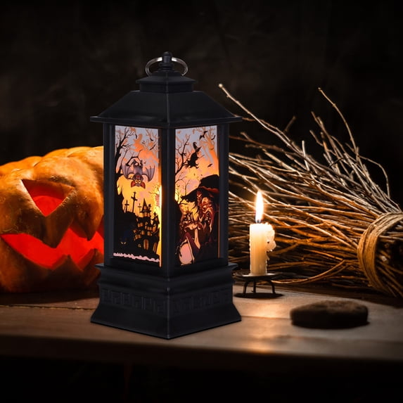 DODOING Flame Candle Lights, Portable Lanterns, Candle LED Halloween Lamp Lights Hanging Flame Night Light for Home Decoration