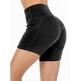 thumbnail image 1 of DODOING High Waist Workout Butt Lifting Yoga Shorts for Women Tummy Control Running Athletic Non See-Through Gym Casual Elastic Short Pants, Black/ Purple/ Rose Red/ Army Green/ Navy Blue, 1 of 6