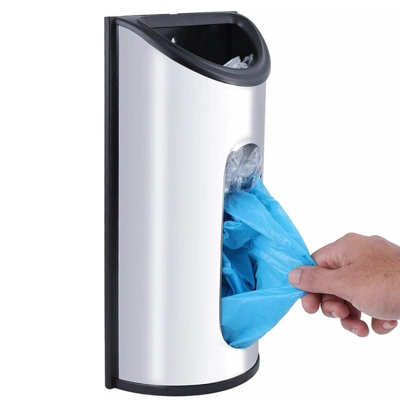 DODOING Kitchen Plastic Grocery Bag Holder and Dispenser Stainless Steel Kitchen Grocery Plastic Bag Holder Dispenser Saver Wall Mount