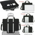 thumbnail image 1 of DODOING Laptop Sleeve Bag Notebook Laptop Tablet Bag Carrying Case, 360° Protective Computer Bag with Shoulder Strap for Men Women,Waterproof,Black 13"14"15"Inch, 1 of 7