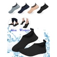 thumbnail image 1 of DODOING Men and Women Water Shoes/ Aqua Socks/ Barefoot Skin Shoes for Water Sports Beach Pool Yoga Surf,Black, 1 of 7