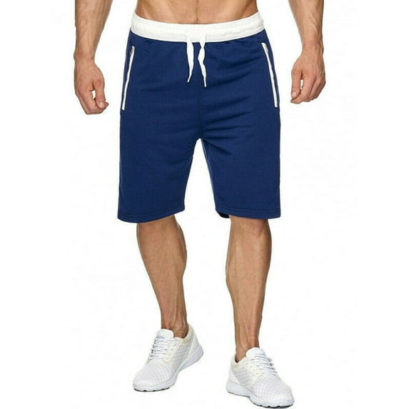 DODOING Mens Sweat Shorts Elastic Waist Drawstring Joggers Sweat Short Pants Summer Workout Shorts with Pockets
