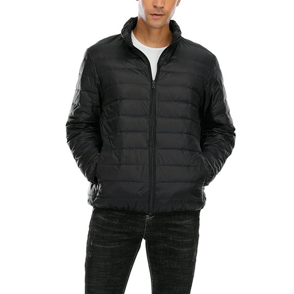 DODOING Winter Jackets for Men Lightweight Down Jackets Water-Resistant Packable Puffer Jacket Packable Winter Coats