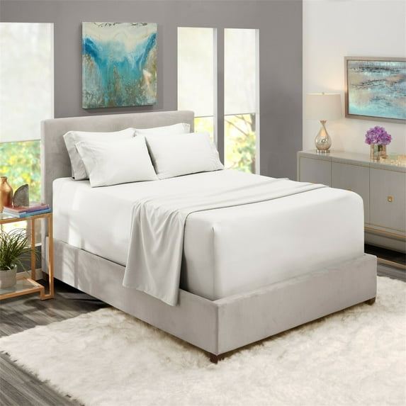 DODOING Microfiber Soft Sheet Set -Luxury Bed Sheets for King Size Bed,Deep Pocket Sheets with Elastic, Breathable Hotel Sheets & Pillowcase Set, Wrinkle Free