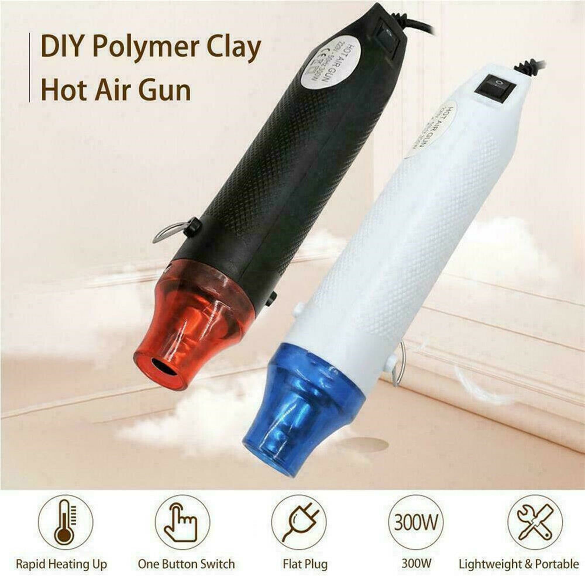 230V Electric Heat Gun 300W Power Heat Blower Fast Heat Portable with  Supporting Seat for DIY Shrink Plastic Rubber Stamp
