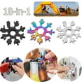 thumbnail image 1 of DODOING Multitool 1/3 Pack Snowflake Multi Tool, Stainless Steel 18-in-1 Multipurpose Tool Snowflake Bottle Opener/Flat Phillips Screwdriver Kit/Wrench,Screwdriver Keychain Multitool Pocket Multitool, 1 of 8