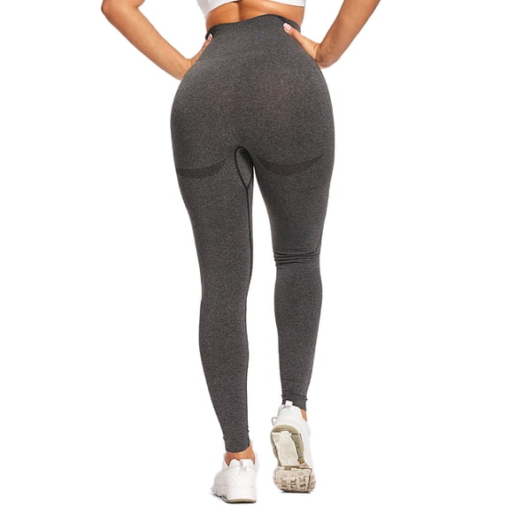 DODOING Pants for Women High Waist Workout Running Leggings Tummy Control 4-Way Stretch Full Length Leggings, Black/ Grey/ Navy Blue