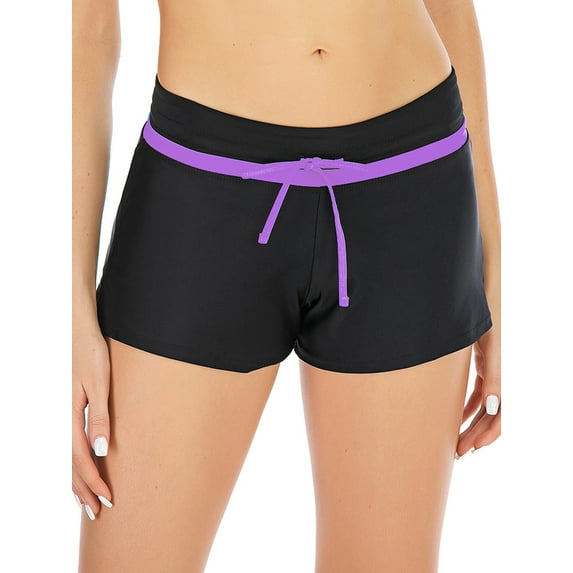 DODOING Womens Swimwear Bottoms Swim Skirts Swimsuit Pants Beach Sports Bikini Short Boardshort Swinwear Bottom Swim Brief Bathing Suit Solid Color