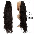 thumbnail image 1 of DODOING Ponytail Extension(20"/24"/28") Clip in Ponytail Extension Wrap Around Long Straight /Curly Pony Tail Multi-color Hair Synthetic Hairpiece, 1 of 7
