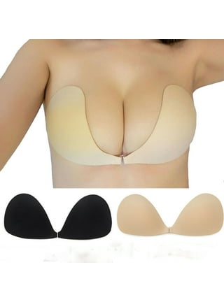 Dicasser 3 Pair Push up Strapless Self Adhesive Plunge Bra Invisible Backless  Sticky Bras 