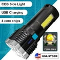 thumbnail image 1 of DODOING Rechargeable Flashlight 4-Head 190000LM Super Bright LED Searchlight Rechargeable Spotlight Flashlight, 1 of 8