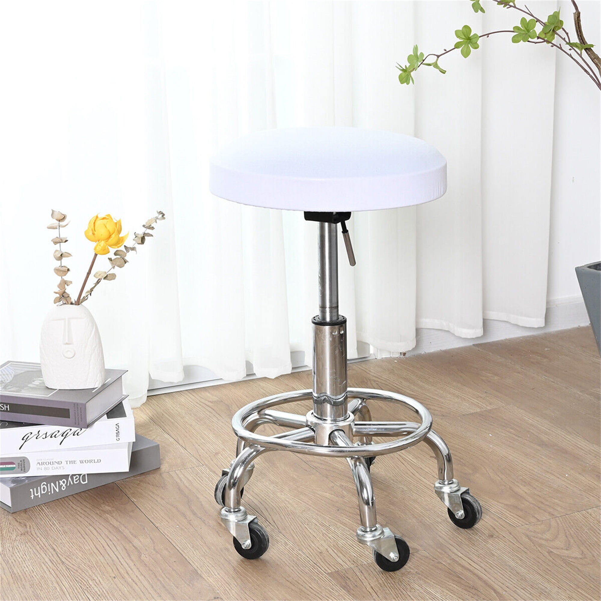 DODOING Round Bar Stool Covers Elastic Bar Chair Covers Washable Stool