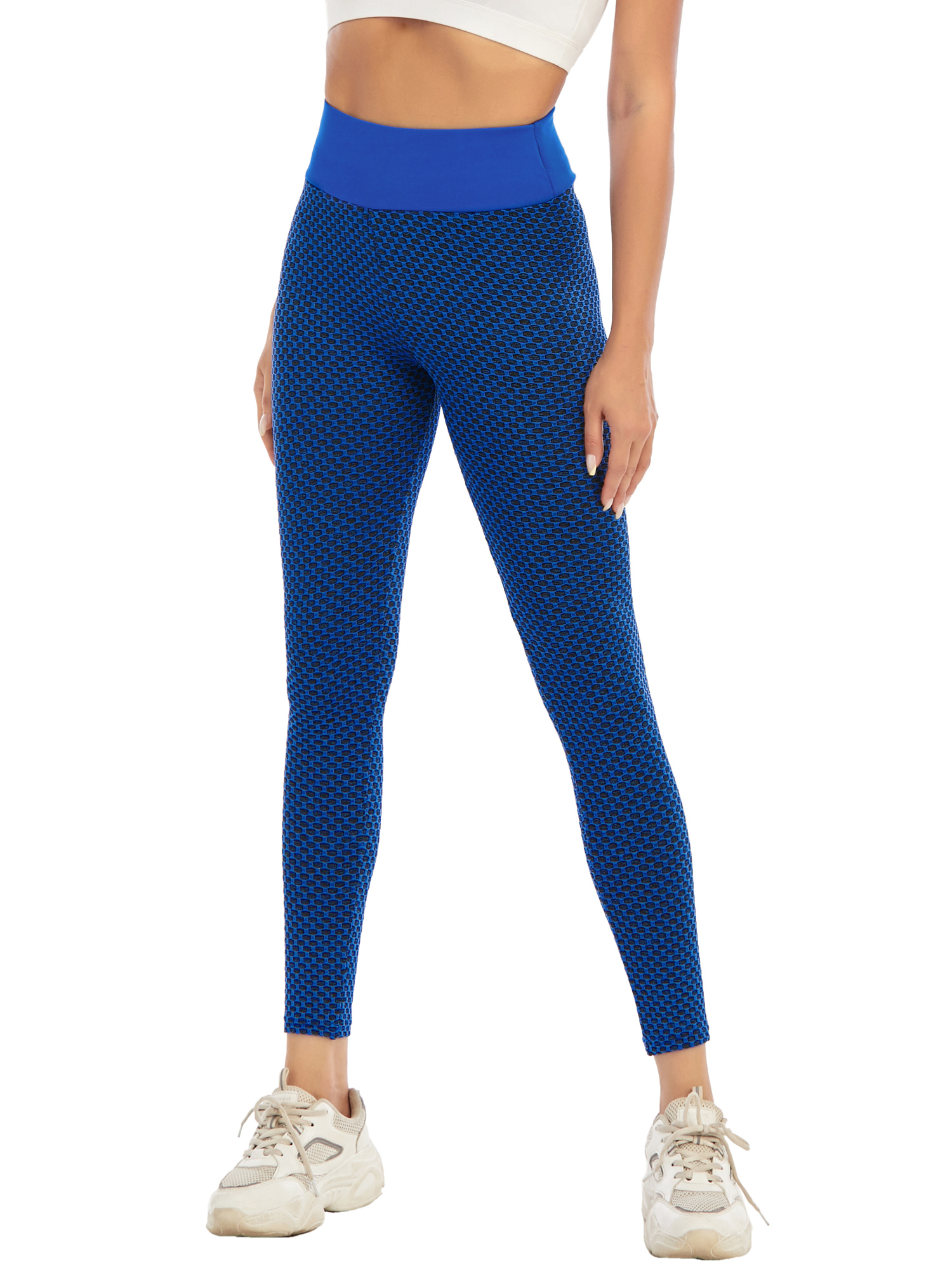 Black Size M Tie-Dye Yoga Set Long Sleeve Butt Lift Leggings Seamless Workout Training Gym Clothes