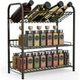 thumbnail image 1 of DODOING Black 3-Tier Spice Rack Countertop Organizer Countertop Organizer, Spice Holder, Kitchen Counter Organizers and Storage, 1 of 5