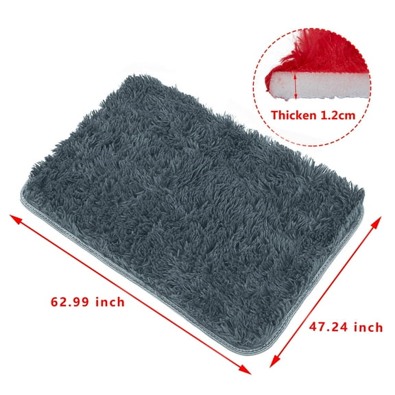 DODOING Super Soft Shaggy Rugs Fluffy Carpets, Indoor Modern Plush Area Rugs for Living Room Bedroom Kids Room Home Decor, Upgrade Anti-Skid Durable Rectangular Fuzzy Rug
