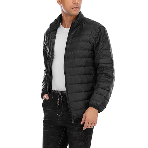 DODOING Winter Jackets for Men Down Jacket Men Winter Coats Down Coats Ultralight Packable with Zipper Front