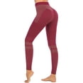 thumbnail image 1 of DODOING Women Yoga Leggings Fitness Pants Gym Fitness Sports Comfy Trousers Butt Lifting Tummy Control Compression Sportswear Casual Jogging Pants, Black/ Rose/ Teal/ Navy, 1 of 6