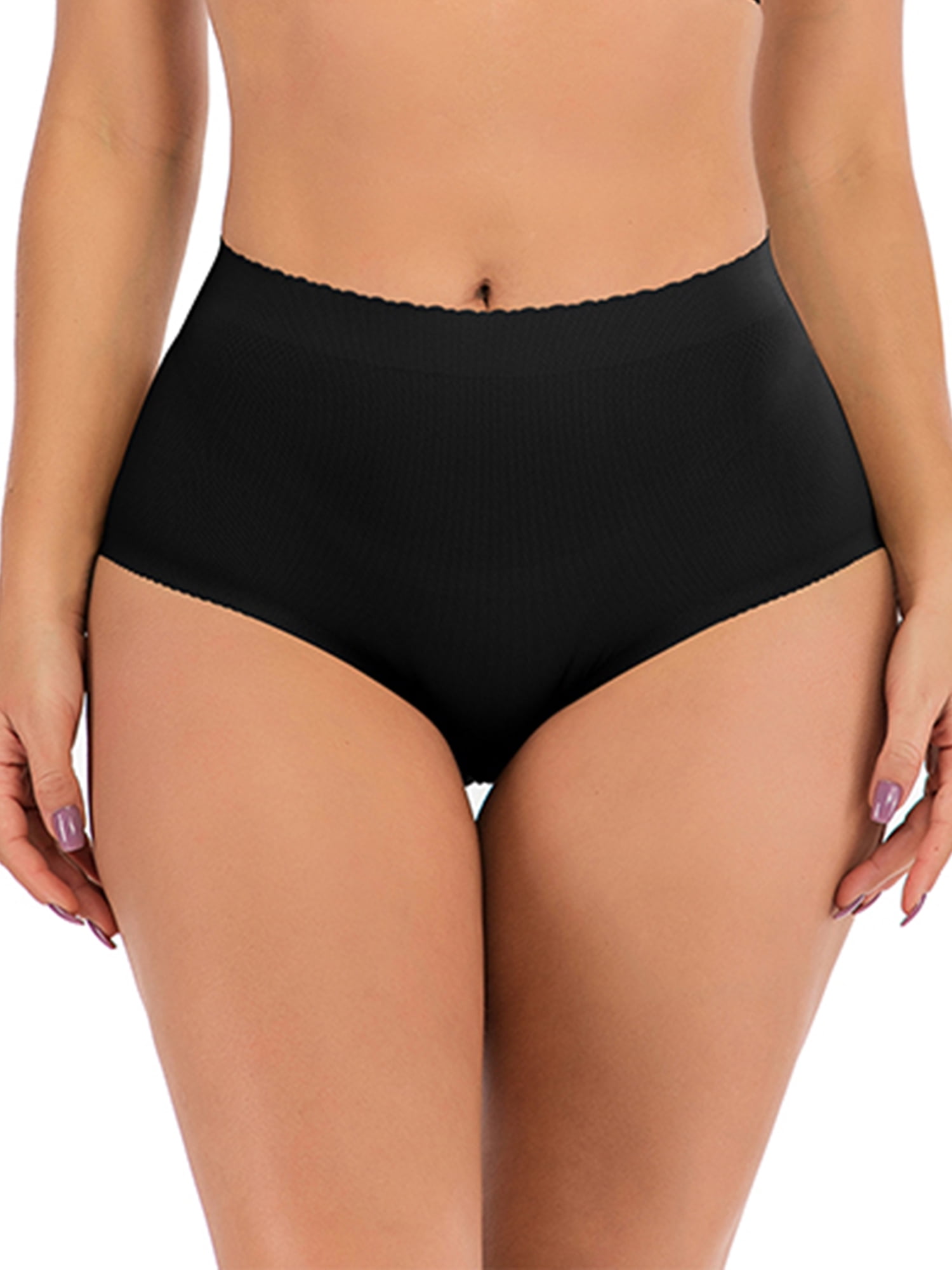 Womens Butt Lifter Tummy Fake Ass Panties Athletic Shorts Shapewear  Underwear L Black 