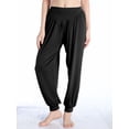 thumbnail image 1 of DODOING Women's Casual Yoga Pants Loose Fit Style Trousers Wide Leg Activewear Relaxed Fit Pants Black/ Gray/ Dark Grey, 1 of 5