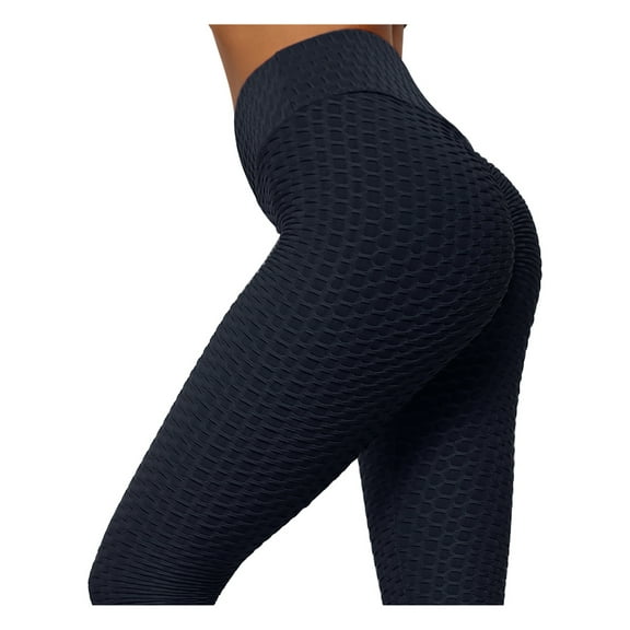 DODOING Women's Honeycomb High Waist Yoga Pants Tummy Control Slimming Booty Leggings Workout Running Butt Lift Tights