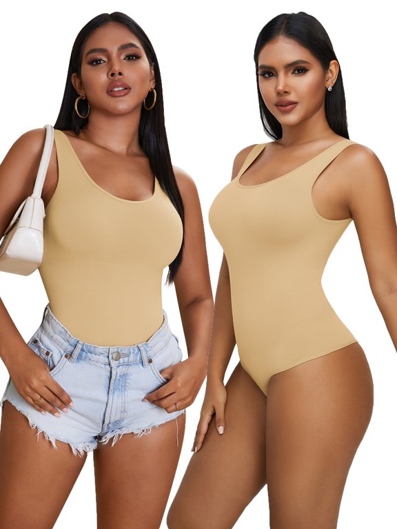 Shapewear for Women Tummy Control Bodysuit Thong Seamless Body Shaper hapewear Tank Tops Bodysuits