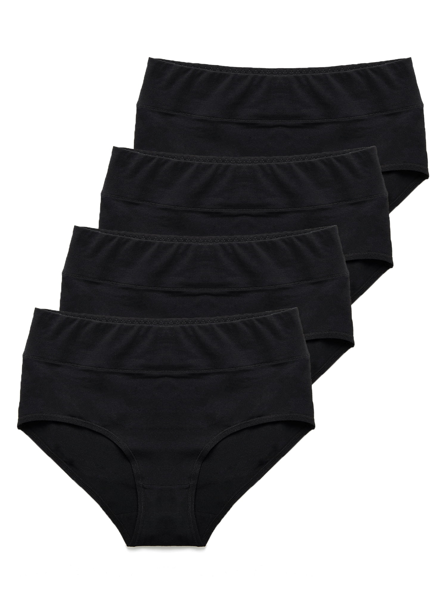 DODOING Women's Plus Size Tummy Control Panties Briefs 1-4 Pack, Soft ...