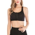 thumbnail image 1 of DODOING Women's Push Up Zipper Front Closure Padded Bras Sports Bra High Impact Fitness Yoga Bras M-2XL, 1 of 8
