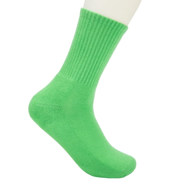 DODOING Women's Solid Anti-Skid Soft Colorful Patterned Thicken Foot Bed Crew Socks, 1 Pair