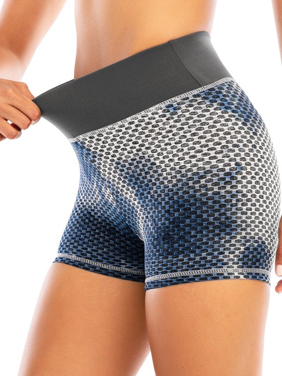 Women's Yoga Shorts Butt Lift Shorts Tie Dye Running Yoga Shorts Quick-Dry Activewear Workout Exercise Athletic Jogging Shorts, S-2XL